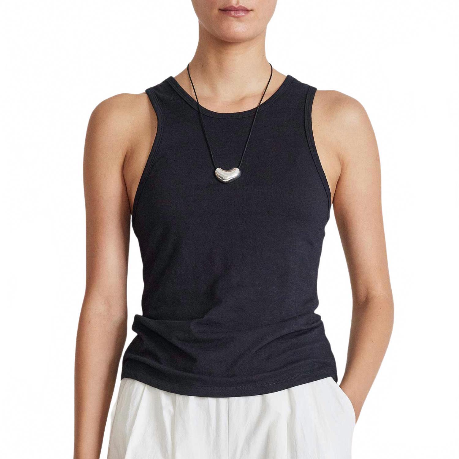 New Apiece Apart Women's Savina Razor Tank Top In Black